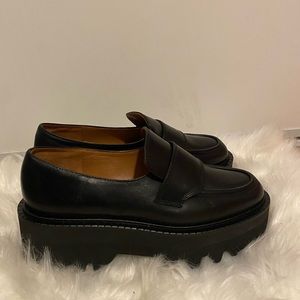 Brand new leather shoes